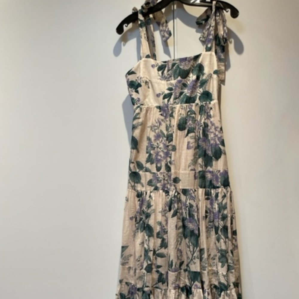 NWT - Zimmermann Cassia Floral Print Cotton Midi Dress